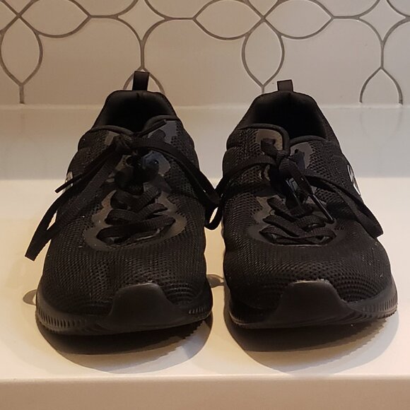 Sketchers Black Memory Foam Lite Weight Lace Up Sneakers Size 8 1/2 - Picture 3 of 11